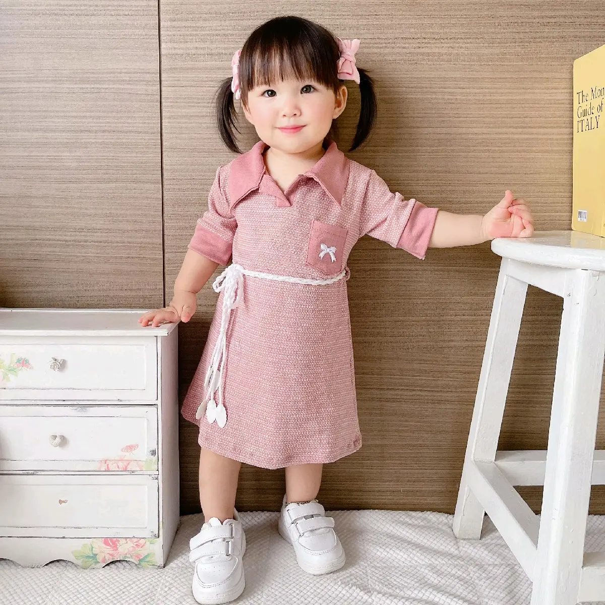 Ameena Dress Raya Lebaran 6bln - 8th Modis dan trendy plus Belt kepang