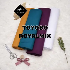 [PANJANG 0.5 METER] KATUN TOYOBO ROYALMIX Premium - Lebar 1.5 Meter untuk Baju Koko, Jilbab, dan Gamis Syari - Kemeja