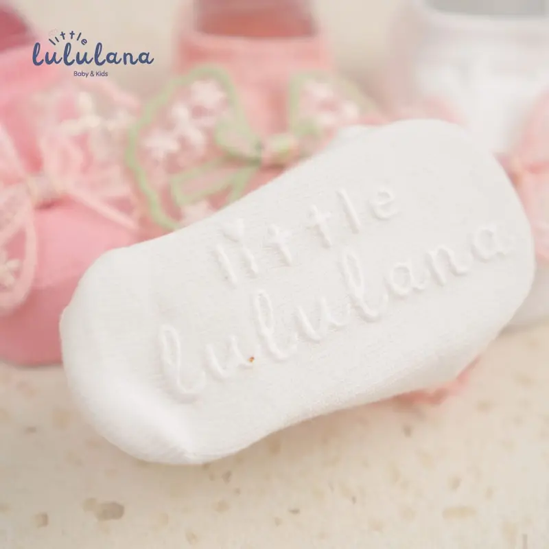 Little Lululana - Lily | Kaos Kaki Bayi Unisex Sepatu Anak Bayi 3D | Newborn Baby Socks | Kaos Kaki Bayi perempuan 0–6 Boneka Lucu Anti Slip satu  paket 5
