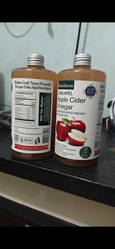 Product Review of NUTRIFARM CUKA APEL 500ML WITH MOTHER CUKA APEL 500 ML organik from p**I 3