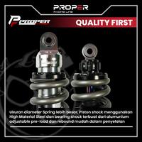 Gambar SHOCK ABSORBER YAMAHA NMAX 335MM PROPER RACING LINE - TITANIUM GOLD dari Proper Racing Line Kota Administrasi Jakarta Utara 3 Tokopedia