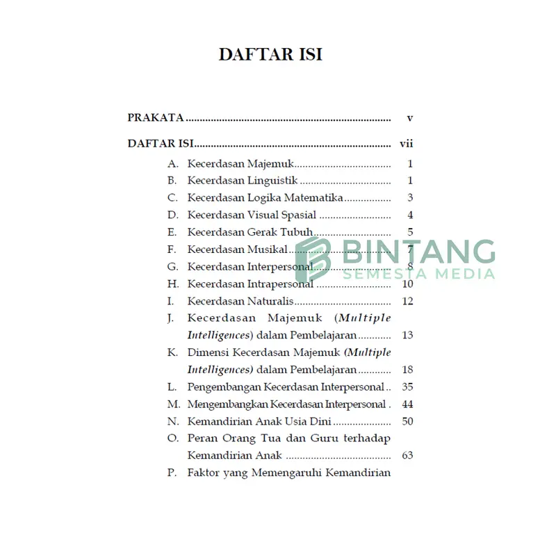 Kecerdasan Majemuk pada Kemandirian Anak Usia Dini - Kamtini, S.Pd., M.Pd., dkk.