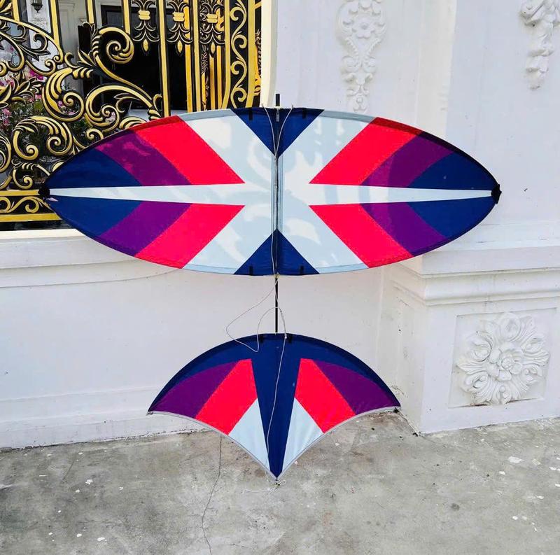  Diều Sáo Hình Xương Cá 1m5 - 1m7 - 2m - 2m5 Tặng Dây Buộc Lèo 