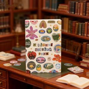 Libreta de Pegatinas de Estilo Vintage para Niñez, Bloc de Notas con Pegatinas para Coleccionistas de Sellos, Regalo Perfecto para Amigos y Familia