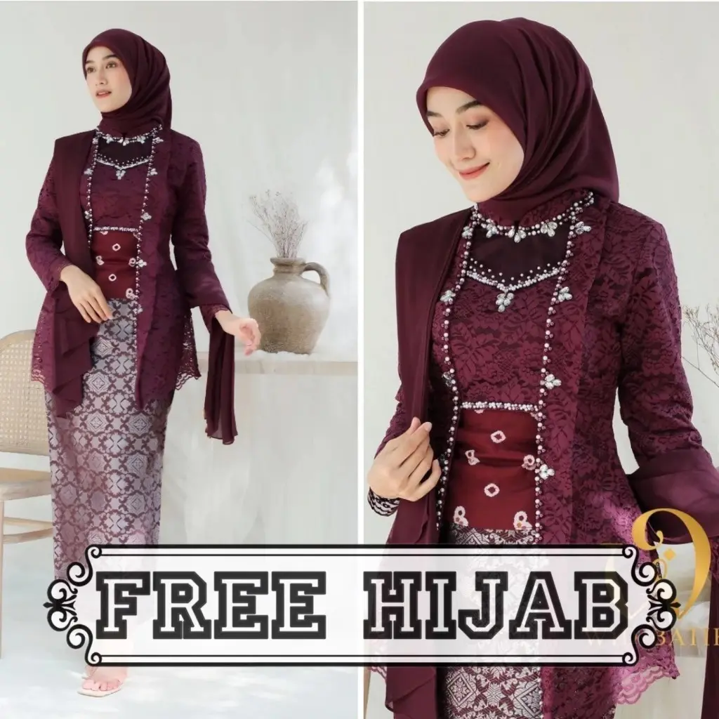 TERMURAH - ADA JUMBO Set Kebaya KutuBaru Modern Khinanti Series Wisuda Lamaran Full Payet Tunangan Kondangan Terbaru 2024 Kutubaru Modern Laksmi