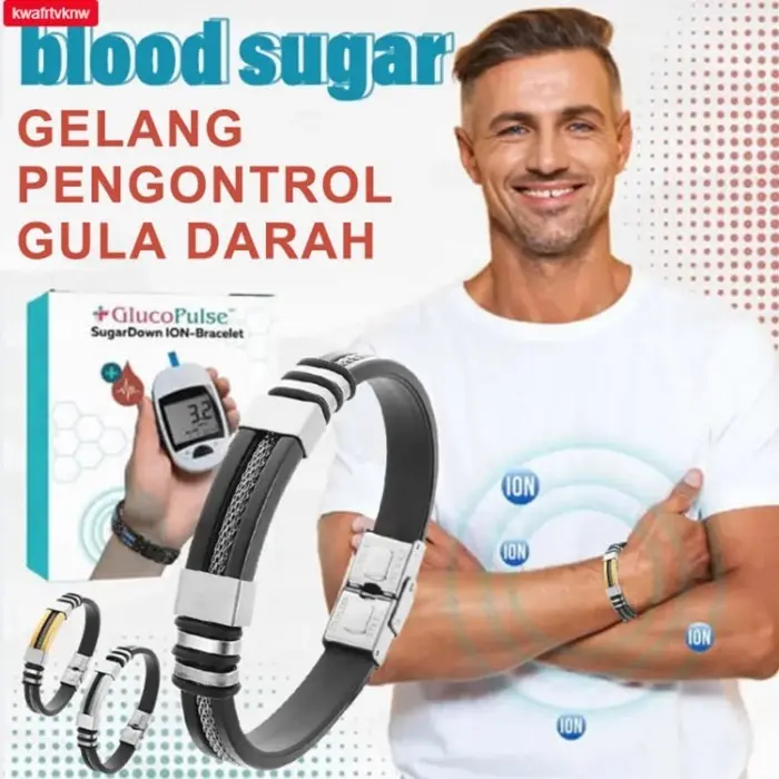 Produk berteknologi tinggi yang diimpor dari Amerika - Gelang Penurun Gula Darah - Gelang Keren Kulit Pria - Gelang Kesehatan Penurun Gula Darah Gelang Penurun Berat Bada