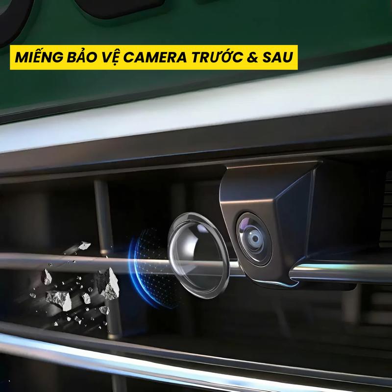 Ốp Bảo Vệ Camera Ô Tô 360° Chống Trầy, Dán Camera Ô Tô Chống Nước Trong Suốt HD Không Che Góc Quay