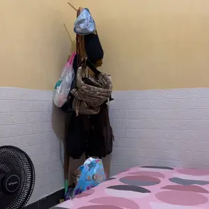 [DH]Gantungan Baju Berdiri Stand Gantungan Baju Dari Cabang Pohon Stand Hanger Kayu Gantungan Berdiri Topi Simple Installation Multifungsi Rak mantel Simple Installation rak  sepatu  dan  tas