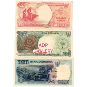 Paket hemat 3 lembar uang kuno tahun 90an. Ekonomis pecahan 100,500 dan 1000