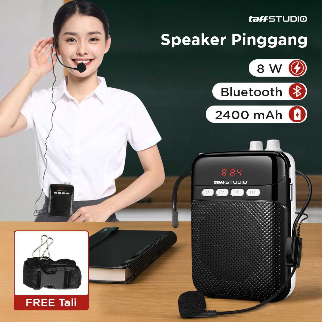 TaffSTUDIO Speaker Pinggang Bluetooth Voice Amplifier Wired 8W - S26