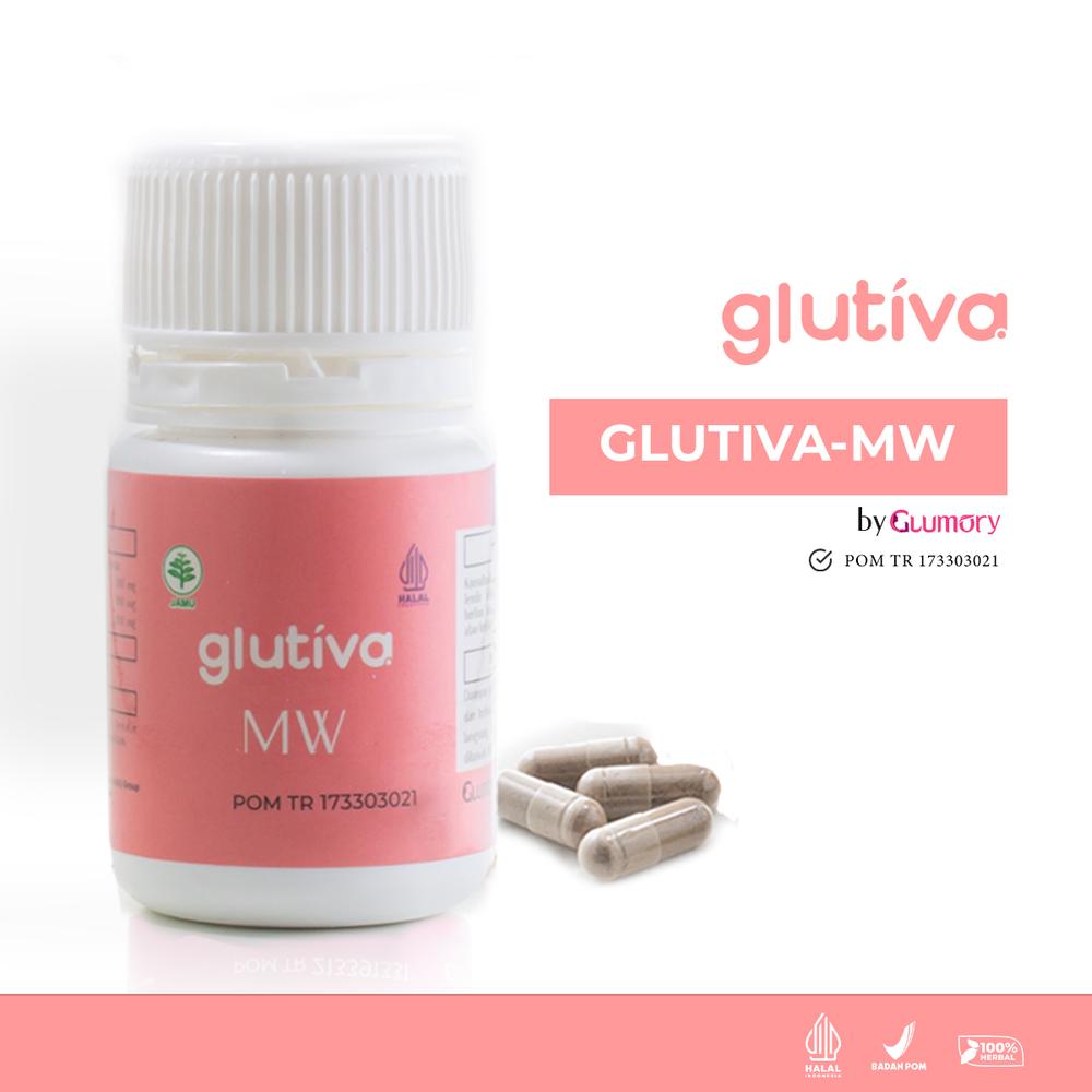 5 botol (50 Kapsul) GLUTIVA MW by GLUMORY - Manjakani Whitening - Mengobati Keputihan, Gatal dan Bau Tidak Sedap Hygiene Kewanitaan Hygiene Kewanitaan