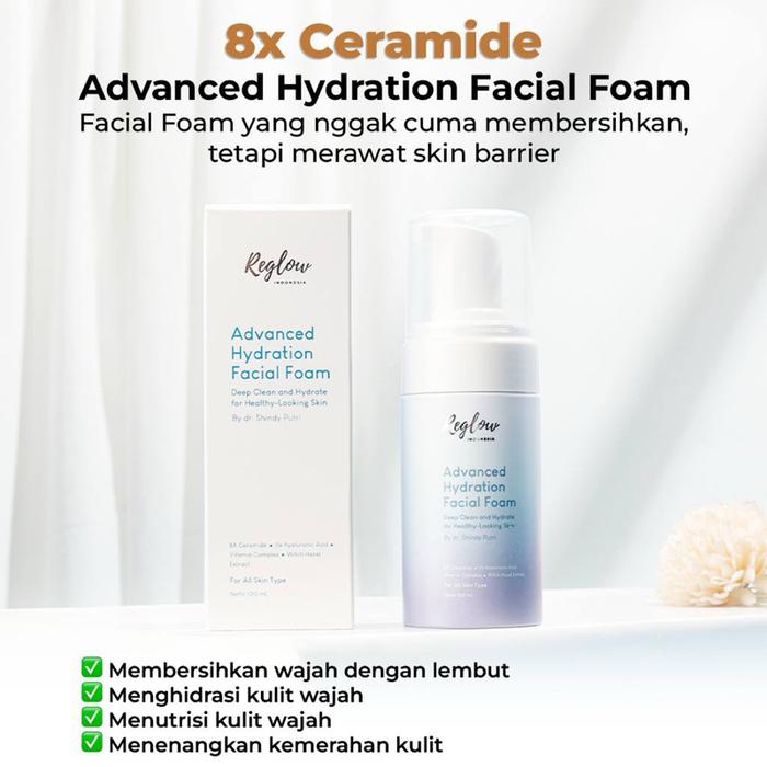 Gambar (Promo) Reglow Facial Foam Advanced Hydration | Pembersih Wajah Lembut Bikin Kulit Glowing dari Reglow Beauty Skin Id Kab. Bantul Tokopedia