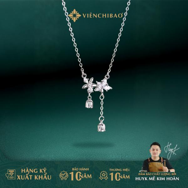  HuyK Viễn Chí Bảo - Dây chuyền hoa linh lan - Chất liệu bạc 925 - D401030 
