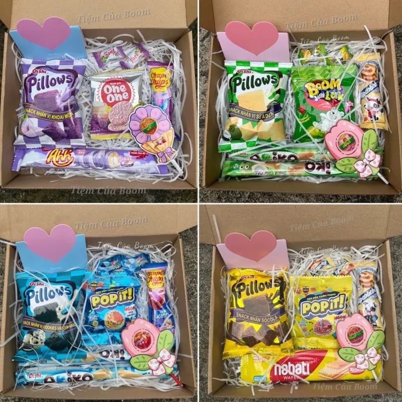 [ ĐỌC PHẦN MÔ TẢ ]Set Quà Tặng Bánh Kẹo Dễ Thương Dành Tặng Người Yêu Bạn Bè Dịp Sinh Nhật Valentine 20/10 Noel 8/3 19/11 Quốc Tế Thiếu Nhi