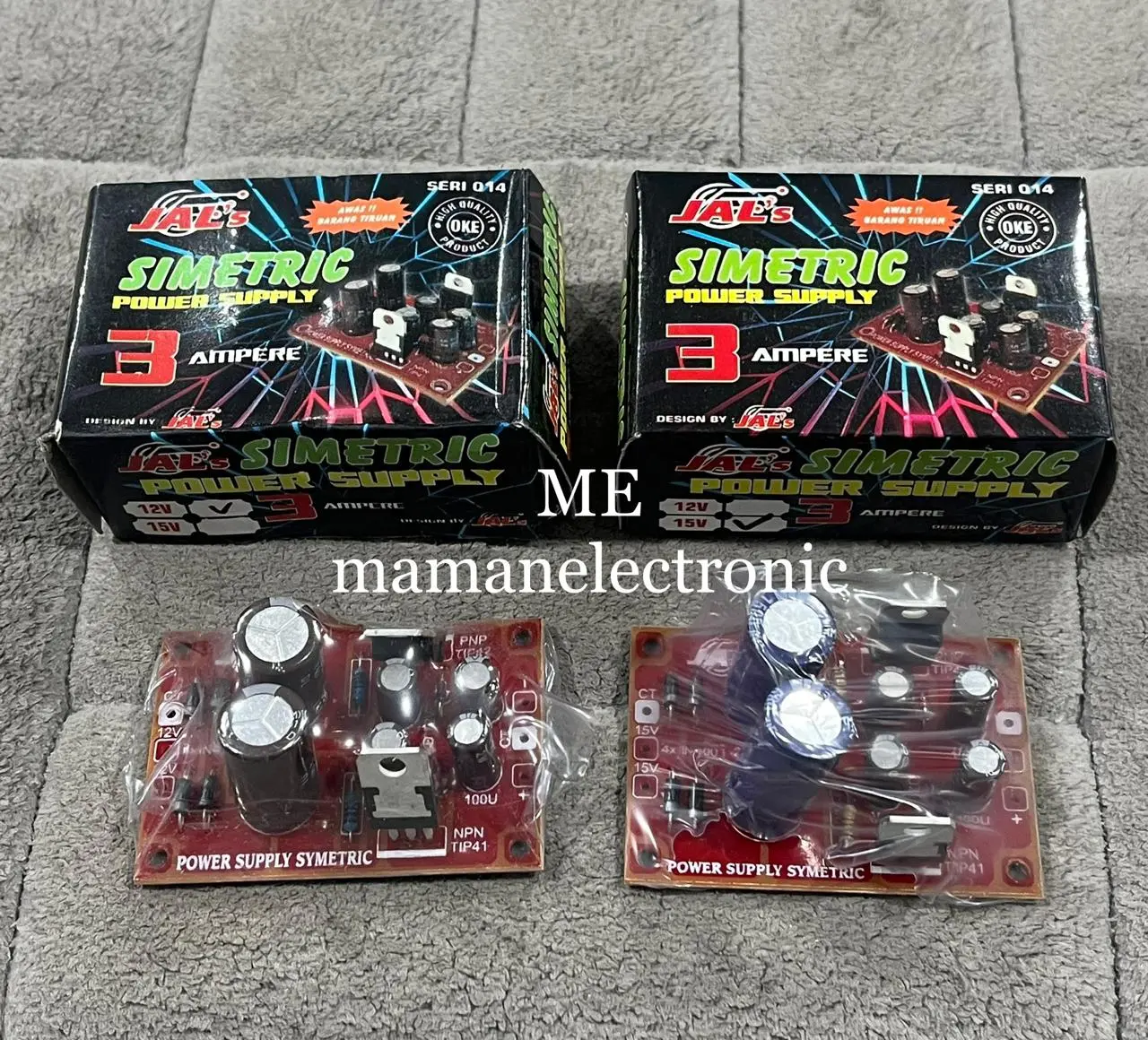 RAKITAN SIMETRIC POWER SUPPLY 3 AMPER 15VOLT 12VOLT