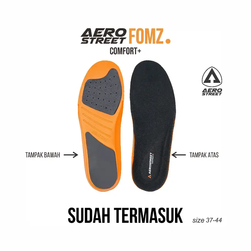 Aerostreet 37-44 Hoops Low 2.0 Putih Putih Abu Tua - Sepatu Sneakers Casual 1