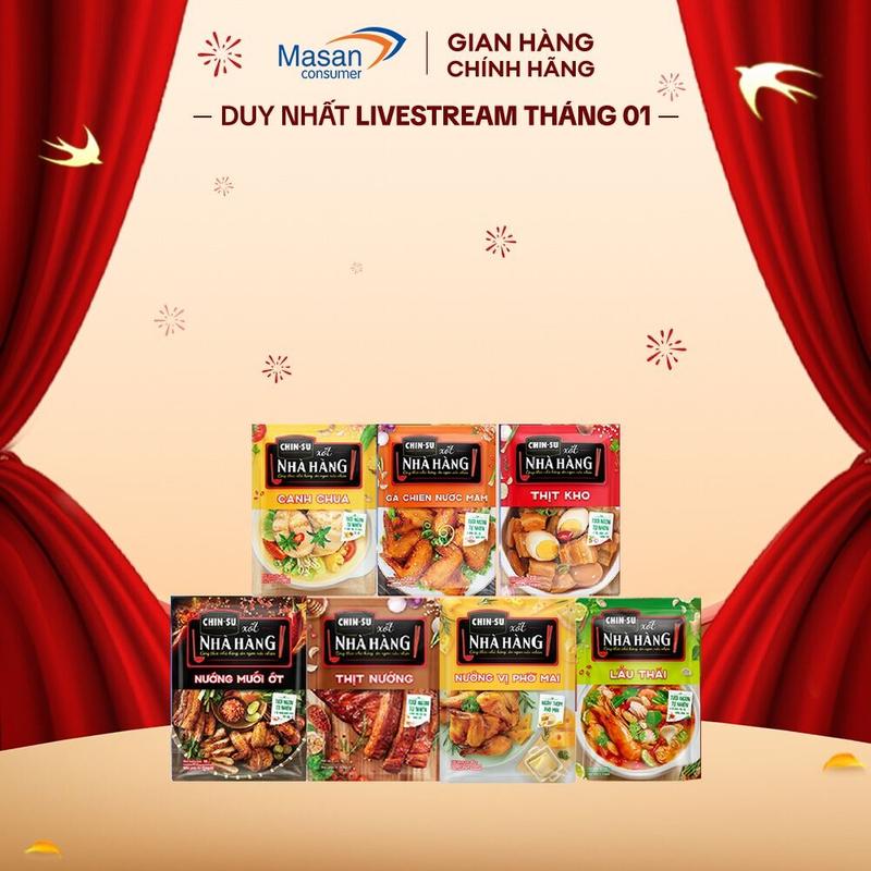  CHIN-SU Xốt Nêm Sẵn Tiện Lợi  Lẩu thái Thịt kho Thịt nướng Nướng muối ớt Gà chiên nước mắm Canh chua Sườn xào chua ngọt  