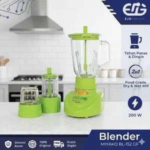 MIYAKO BL152GF Blender Kaca 3i n 1 - 1.5L - BL152 GF