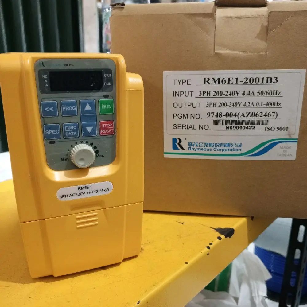 RHYMEBUS RM6E1-2001B3 INVERTER 0.75KW 1HP 3PH 220V