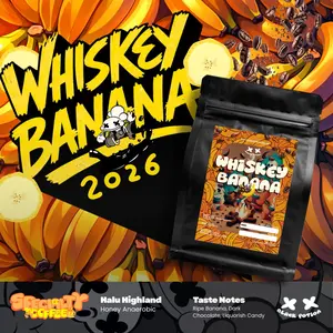 Whiskey Banana (NO alcohol) By Black Potion Roastery Roasted Specialty Coffee Bean Biji Utuh Kopi -GMV