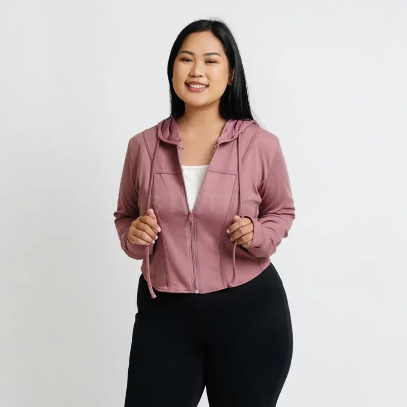 Bigins - Meira Knit Jacket/Atasan Jumbo Wanita/Atasan Big Size/Atasan Jacket Wanita - JJP024 2