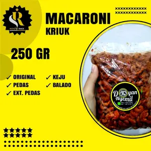 Makaroni cikruh 250 gram | Makaroni Kriuk Ter enak | COD Keripik Pedas Cemilan Snack