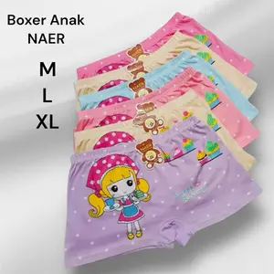 3, 6, 12pcs | Celana Dalam Anak Perempuan NAER Art 05 Bahan Lembut Ukuran M-L-XL