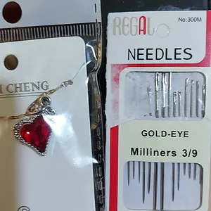 [COD] SK C1005 Jarum Jahit Tangan Isi 16 Gold Eye Milliners 3/9 Needles