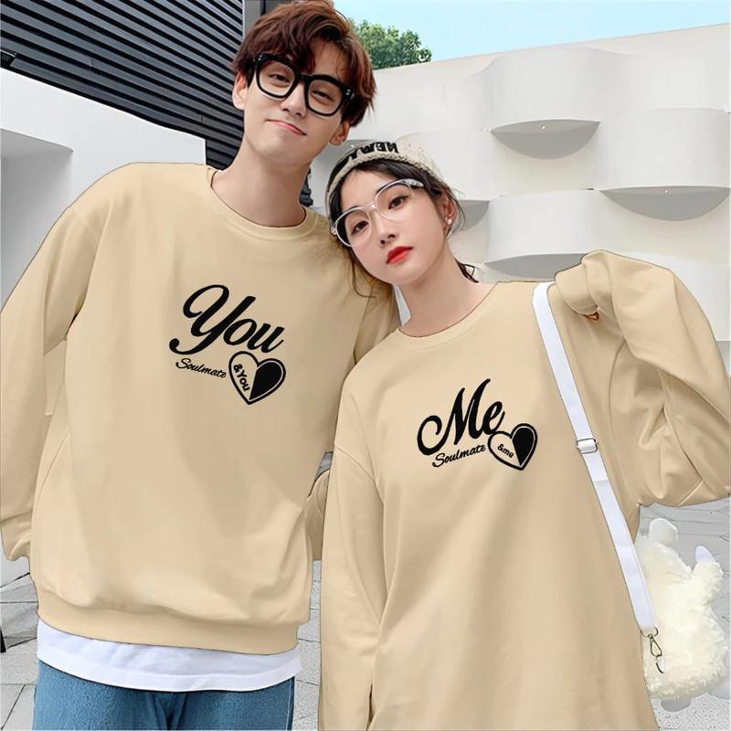 Product Introduction of Kaos Couple Pasangan YOU ME (Isi 2 Pcs) - Baju Pria Wanita Lengan Panjang VISTATERRY PREMIUM, Motif Sablon Printing Digital - Distro Dewasa   Atasan 16