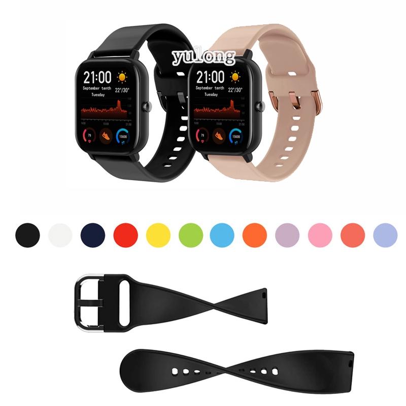 Dây Đeo Đồng Hồ Silicon Mềm, 20Mm, Cho Amazfit GTS2 GTS4 Mini GTS3 GTS2e Neo GTS 2 3 4 2e Neo