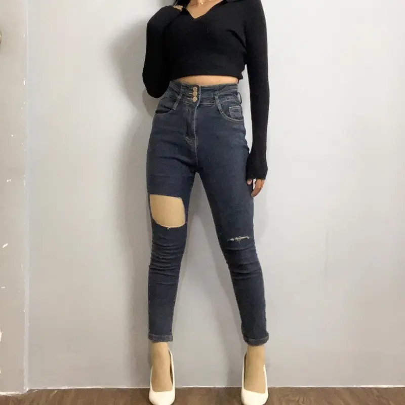 [LUXE.DLABEL] - Jeans 115 | Celana panjang Highwaist wanita Jeans premium Jeans wanita polos ripped jeans High waist jeans wanita Skinny Jeans High waist Baggy jeans Wideleg Jeans Kulot jeans Boyfriend jeans Wanita Kargo Jeans