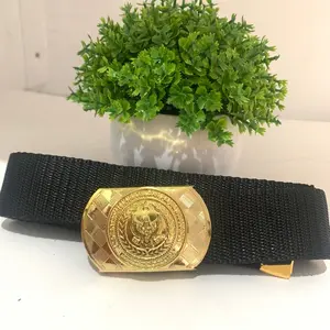 SABUK PDH KEMENIMIPAS TERBARU BAHAN LOGAM KUNINGAN TALI SABUK PANJANG 120 BAHAN PREMIUM