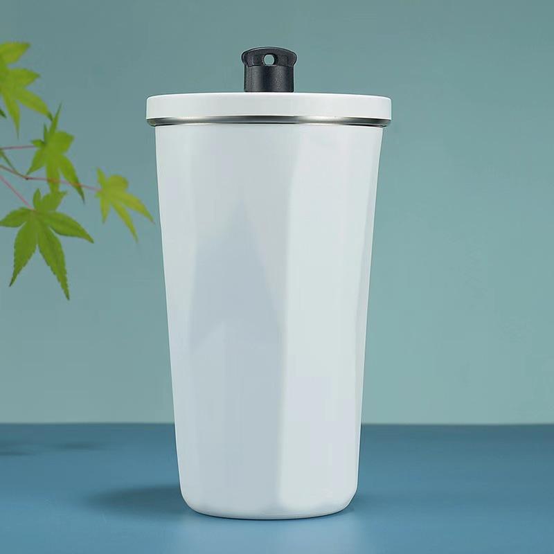 Amazon's latest outdoor sports water cup insulated cup 304 stainless steel insulated diamond cup gradient portable portable cup large capacity coffee cup with straw 600ml vacuum tumbler 6