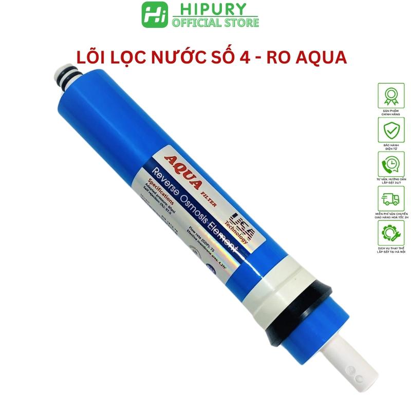 Lõi lọc nước RO AQUA nhập khẩu Mỹ lọc sạch nước uống trực tiếp dùng,thay thế phù hợp cho tất cả các dòng máy lọc RO LÕI SỐ 4