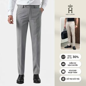 [DEAL LIVE] Quần Âu Nam - Cạp Chun Ẩn Co Dãn Form Chuẩn Cho Nam, Thiết Kế Tinh Tế, Vải Không Nhăn, Không Xù, Nhiều Size Màu