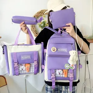 tas sekolah anak perempuan 4in 1 tas ransel anak korea fashion kado anak