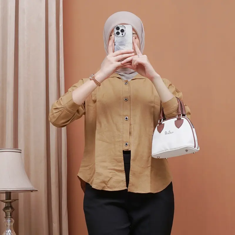 Amary Top Outer Linen Atasan Wanita / Kemeja Oversized / Kemeja Linen Terbaru 4