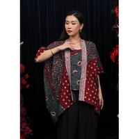 Gambar NONA RARA - Kusuma Dobi Cirebon T5051, Baju kerja batik blouse wanita modern - ALL SIZE dari Nona Rara Batik Kota Administrasi Jakarta Timur 2 Tokopedia