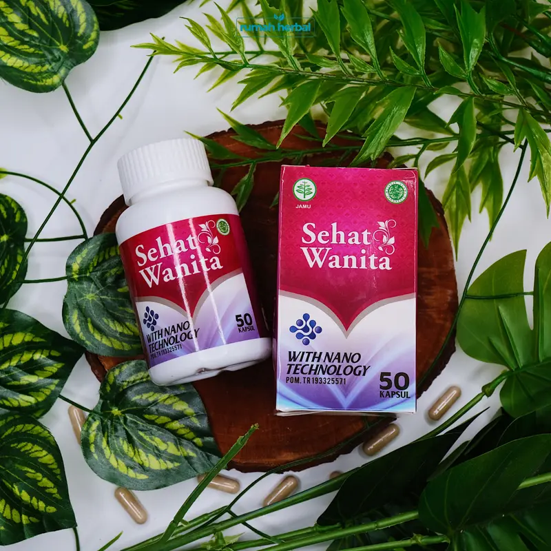 SEHAT WANITA Kapsul - Herbal Kesehatan Wanita isi 50 Kapsul dan 100 Kapsul Membantu memelihara kesehatan kewanitaan - Terdaftar BPOM Halal MUI 4