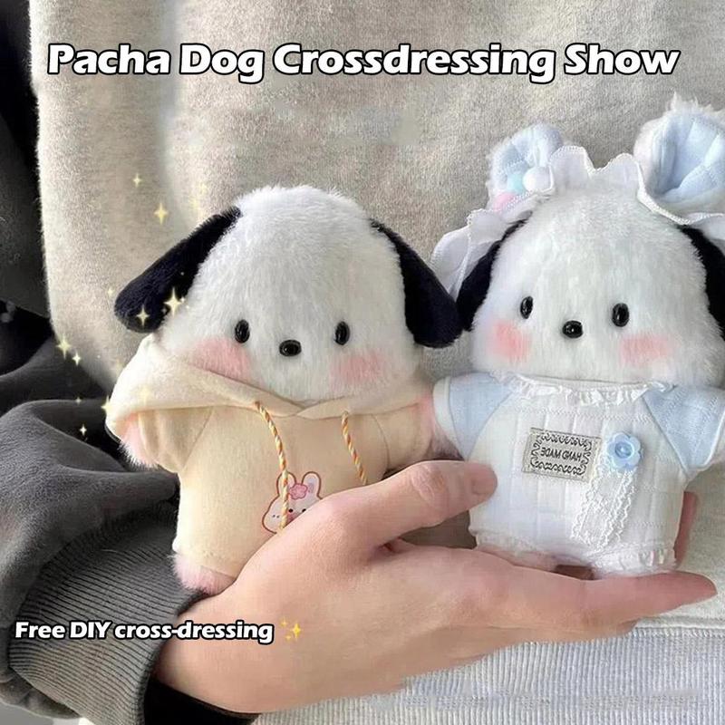 Product Introduction of Chó Pochacco Có Thể Mặc Áo Len Búp Bê Đứng Màu Hồng Siêu Búp Bê Nhồi Bông Búp Bê Dễ Thương N5G0 8