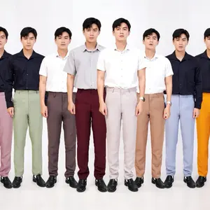 New Colors - Celana Formal Pria Slimfit Original Lembut Semi Stretch