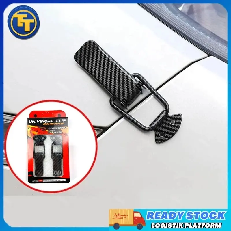 2pcs Kecil Klip Bumper Racing Universal/Klip Bumper Mobil Universal Aksesoris Eksterior Mobil/Karbon Clip Bumper Ukuran Besar Car Logam