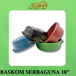 [ 24 PCS / 12 PCS / 6 PCS ] BASKOM PLASTIK BESEK PLASTIK BASKOM HAJATAN UKURAN 10"