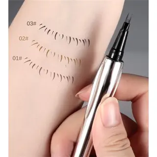 Chì Kẻ Mày Hai Ngạnh Đầu Bút Hai Ngạnh Lâu Trôi, Không Thấm Nước, Không Màu, Tự Nhiên, Chống Nhòe, Dễ Sử Dụng, Thích Hợp Cho Người Mới Bắt Đầu, Mua Một Tặng Ba Ưu Đãi 0