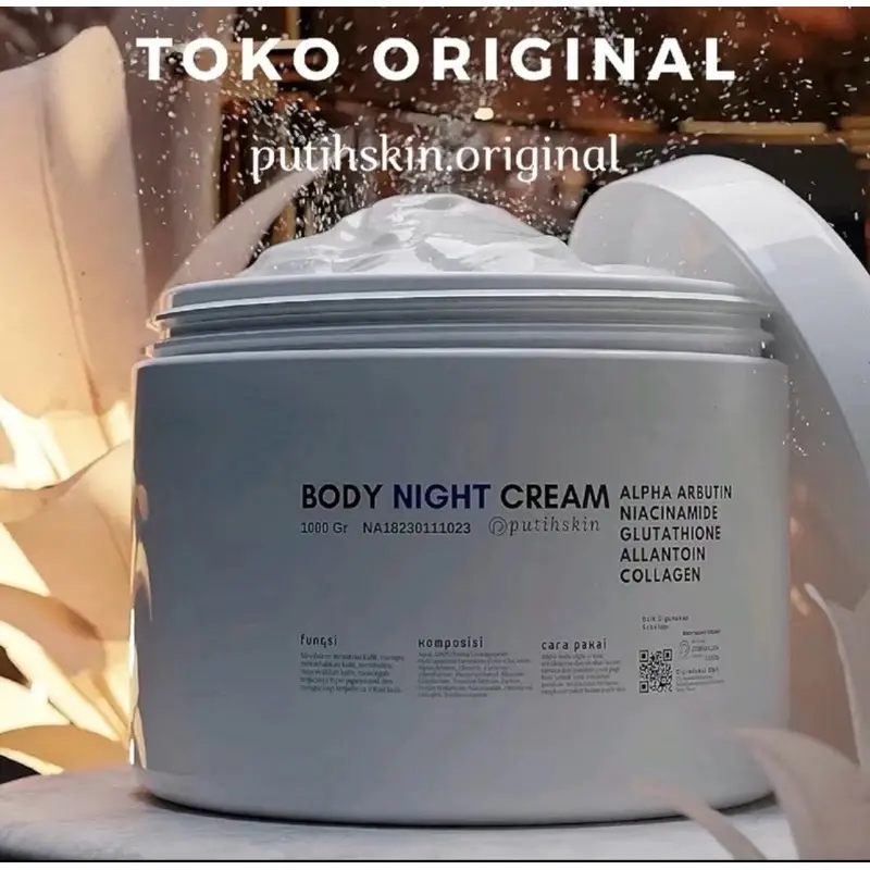 Body Lotion Putihskin by Nolabs Day & Night 1000 G Super Whitening BPOM Mencerahkan Memutihkan Tubuh Kaki Alpha Arbutin UV Filter SPF 50 1