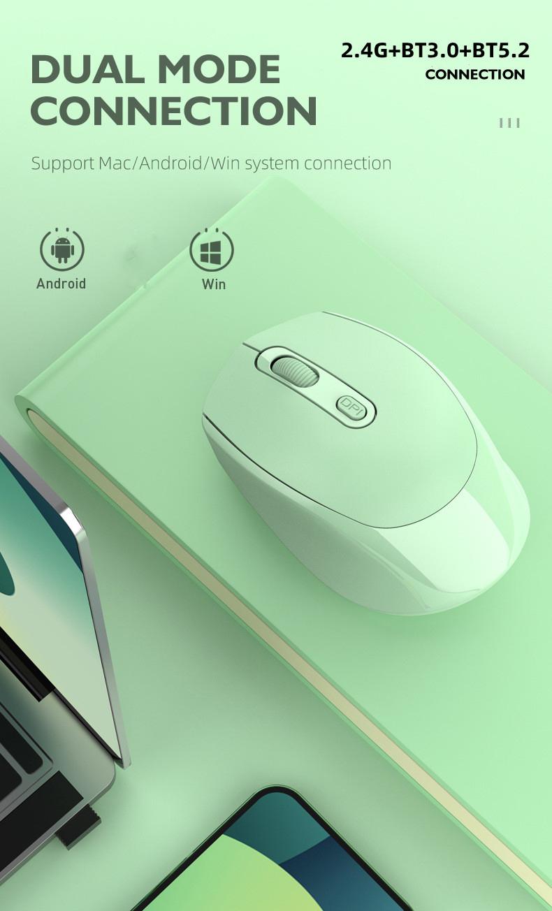 Product Introduction of JingSuan Dual Mode Bluetooth 2.4G Wireless Mouse Wireless Silent Type-C Fast Charge 8.X Rechargeable Silent Backlight Mice for Mobile Phone ipad Tablet Computer 32