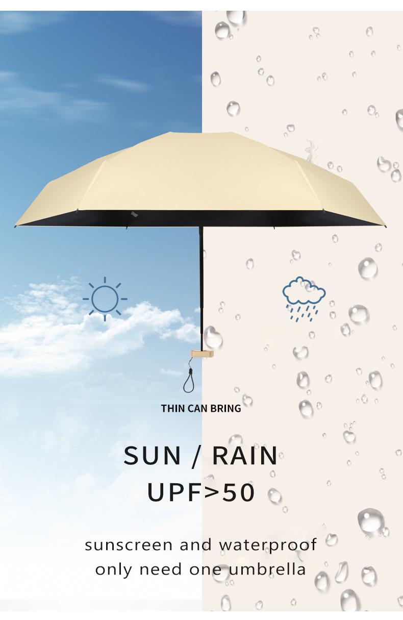 Product Introduction of Foldable mini umbrella cute Sun umbrella Portable anti UV UPF50 Rain Pocket Parasol Available use sunny and rainy 19