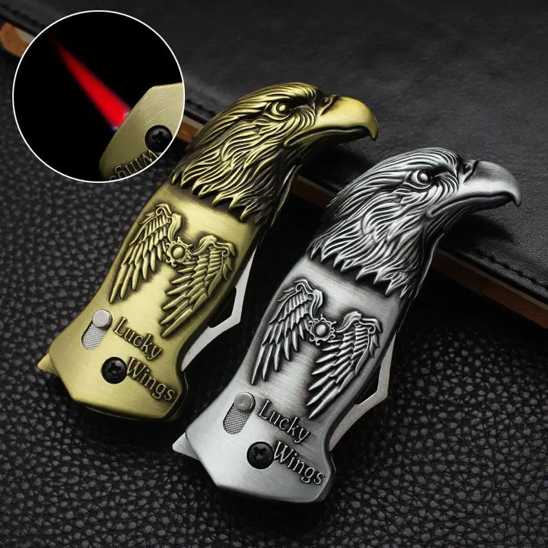 Mancis Korek Api Bara Las Model Pisau Lipat Aneka Motif Timbu Burung Kapal Cakar Survival Lighter Gas Isi Ulang