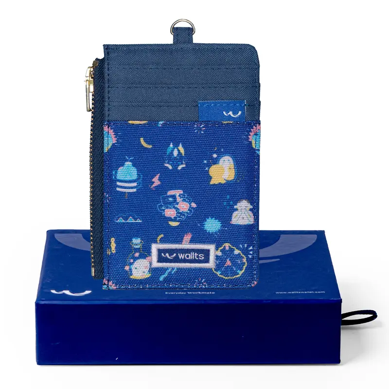 Wallts Kara  Esteem -  dompet Lanyard  kanvas  kartu dan  uang Card Name Tag Id Card Pria dan Wanita Cowok 2