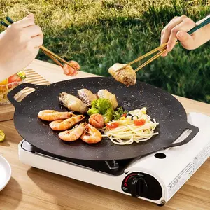 Sale, Round Grill Pan Korean Barbecue Pan Pork Belly Non-stick Cooker Maifan Stone Induction Cooker
